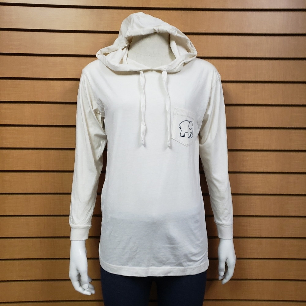 Ivory Ella Hoodie Small Lightweight Pullover